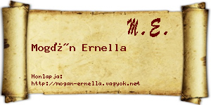 Mogán Ernella névjegykártya